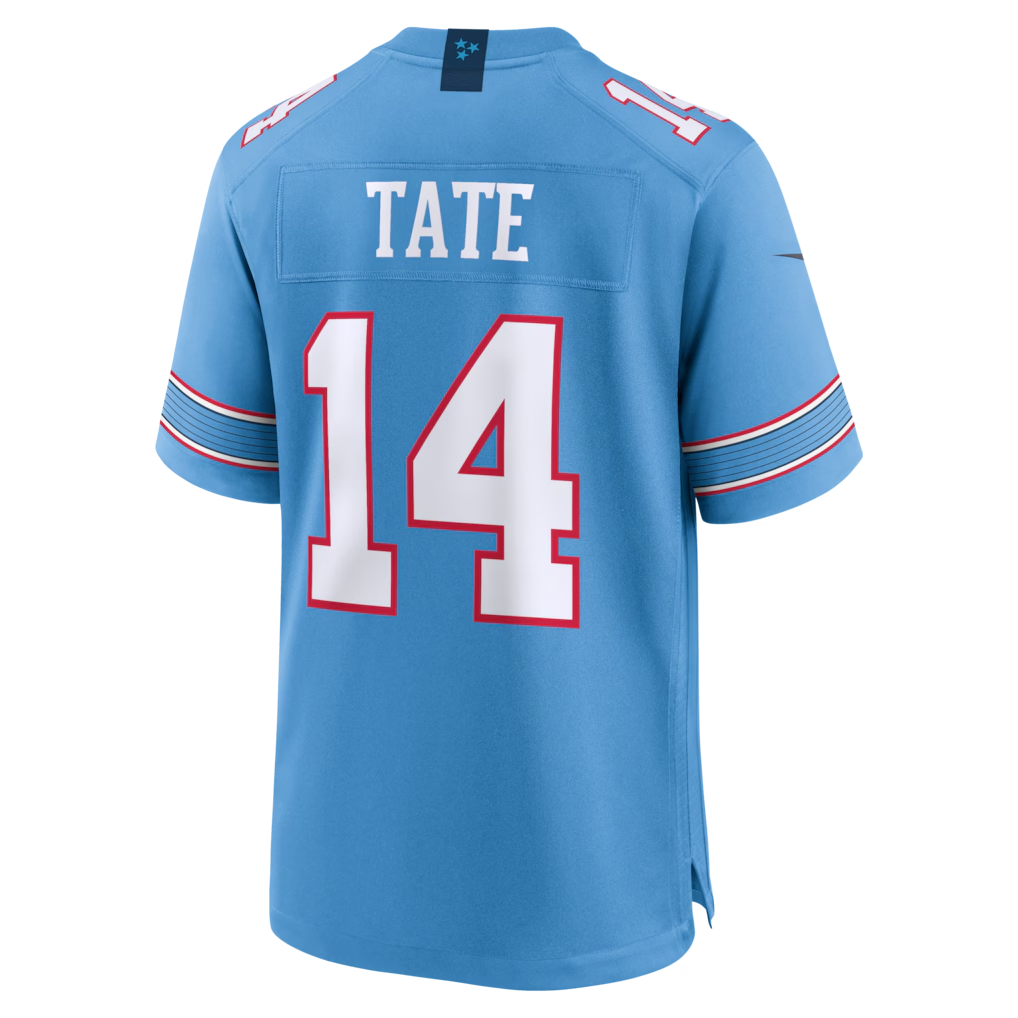 Fenge T.Titans #14 Carnell Tate Light Blue 2026 Draft First Round Pick No. 4 Team Game Stitched Jerseys