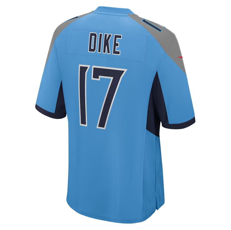 Fenge T.Titans #17 Chimere Dike Light Blue Team Game Stitched Jersey