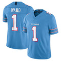 Fenge T.Titans #1 Cameron Ward Player Light Blue Team Vapor F.U.S.E. Limited Home Game Stitched Jerseys