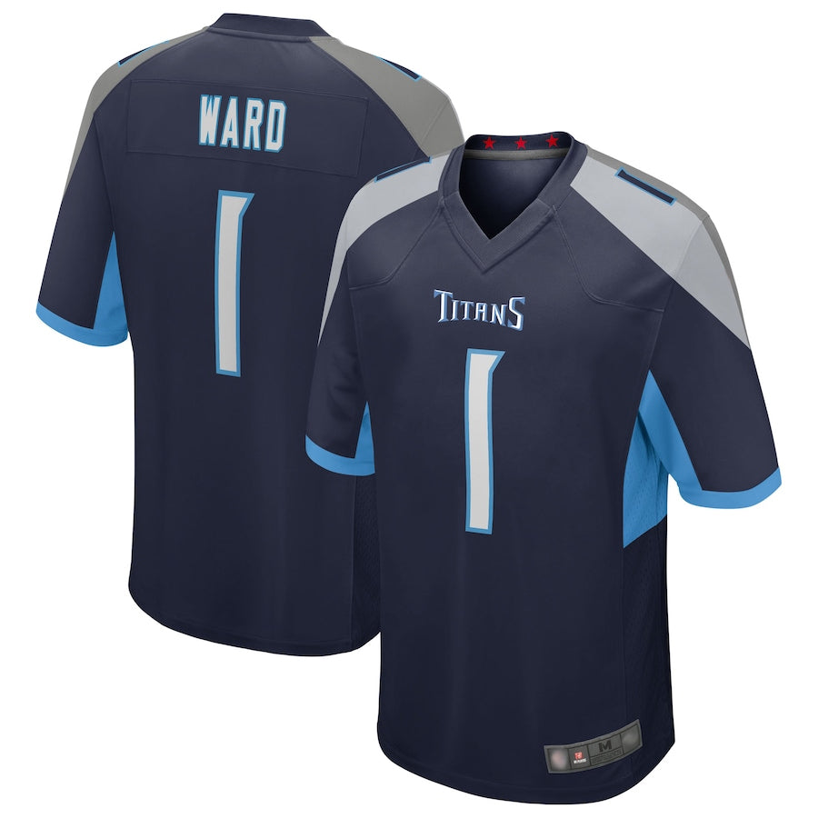 Fenge T.Titans #1 Cameron Ward Player Navy Game Stitched Jerseys