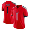 Fenge T.Titans #1 Cameron Ward Player Red Vapor F.U.S.E. Limited Stitched Jerseys