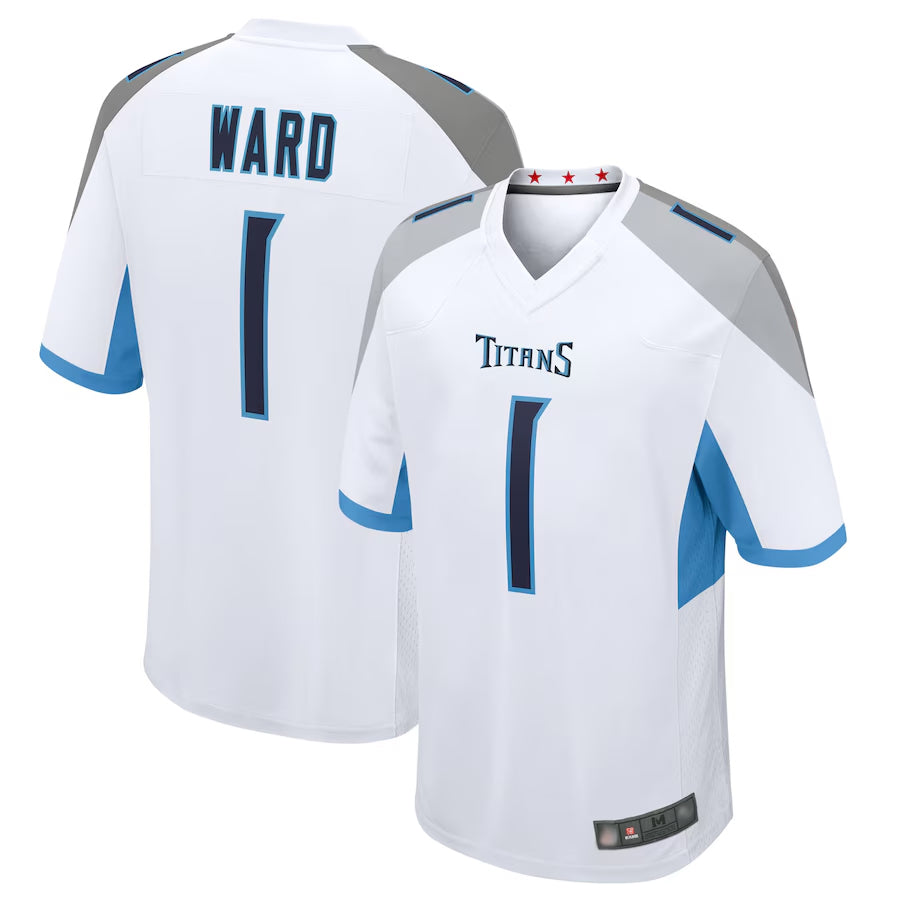 Fenge T.Titans #1 Cameron Ward Player White Game Stitched Jerseys