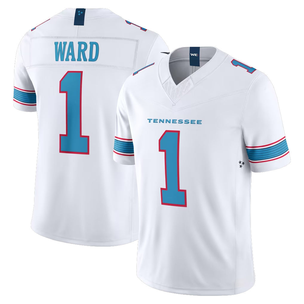 Fenge T.Titans #1 Cameron Ward Player White Limited Vapor F.U.S.E. Home Game Stitched Jerseys