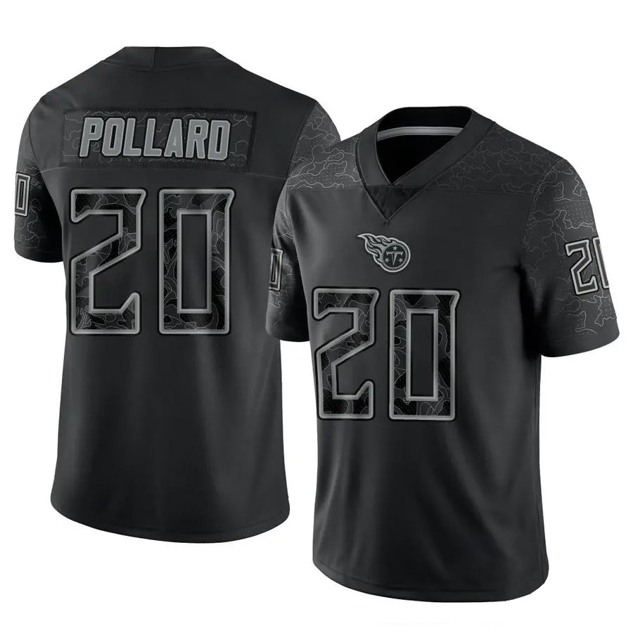 Fenge T.Titans #20 Tony Pollard Player Black RFLCTV Limited Stitched Jerseys