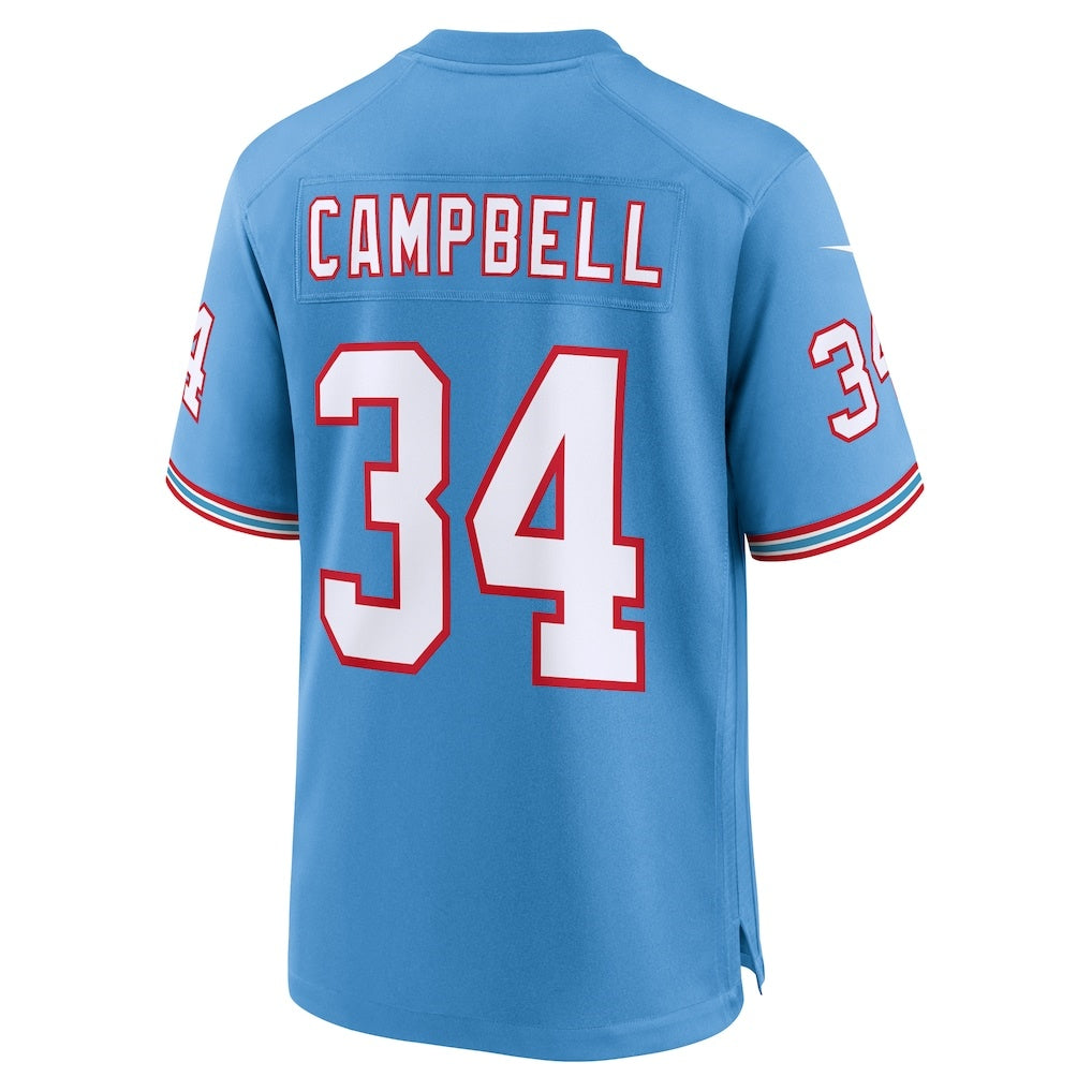 Fenge T.Titans #34 Earl Campbell Light Blue Retired Player Alternate Game Stitched Jerseys