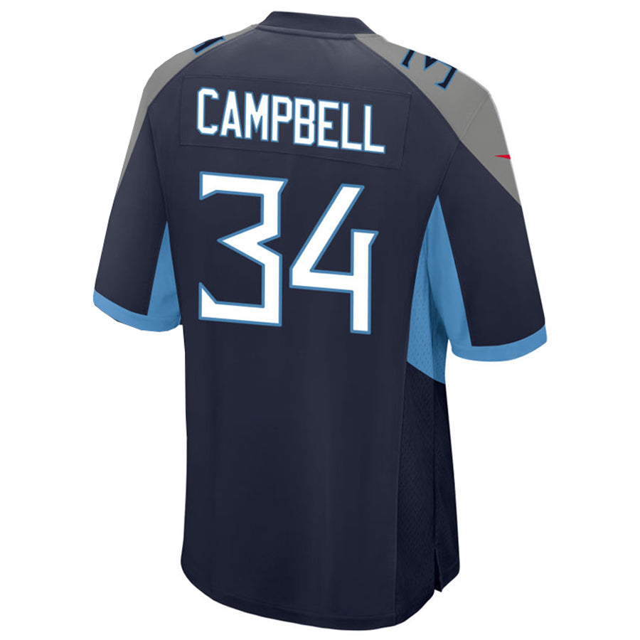 Fenge T.Titans #34 Earl Campbell Player Navy Home Game Football Jerseys