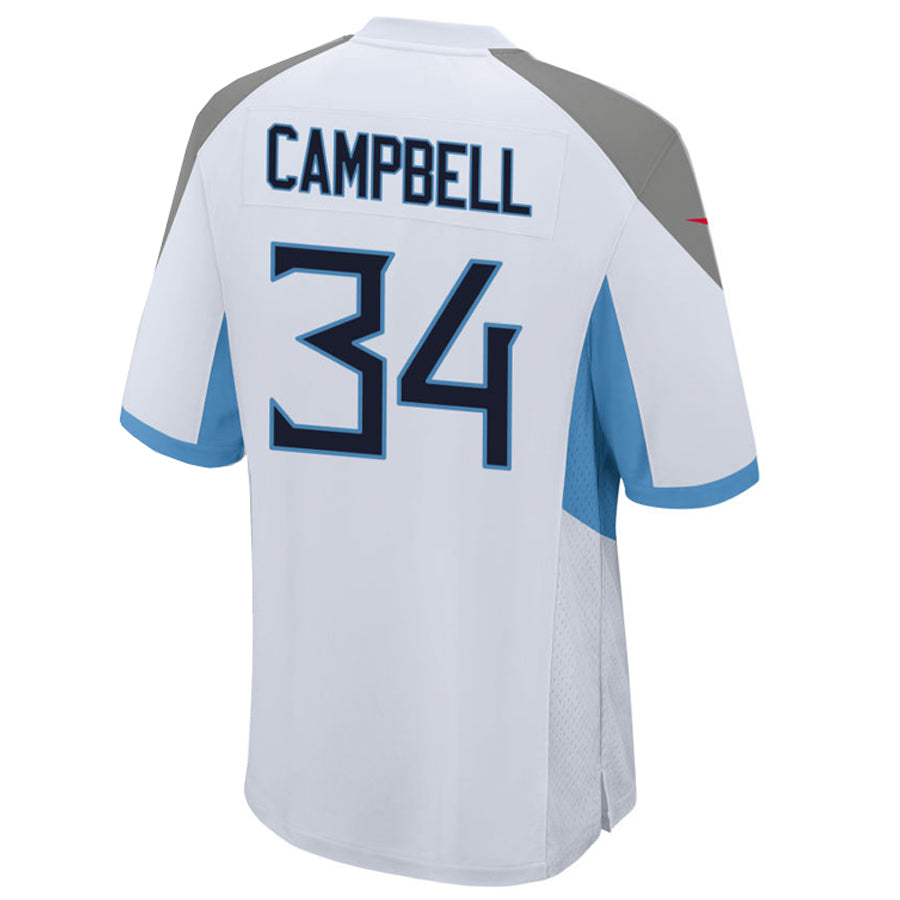 Fenge T.Titans #34 Earl Campbell Player White Home Game Football Jerseys