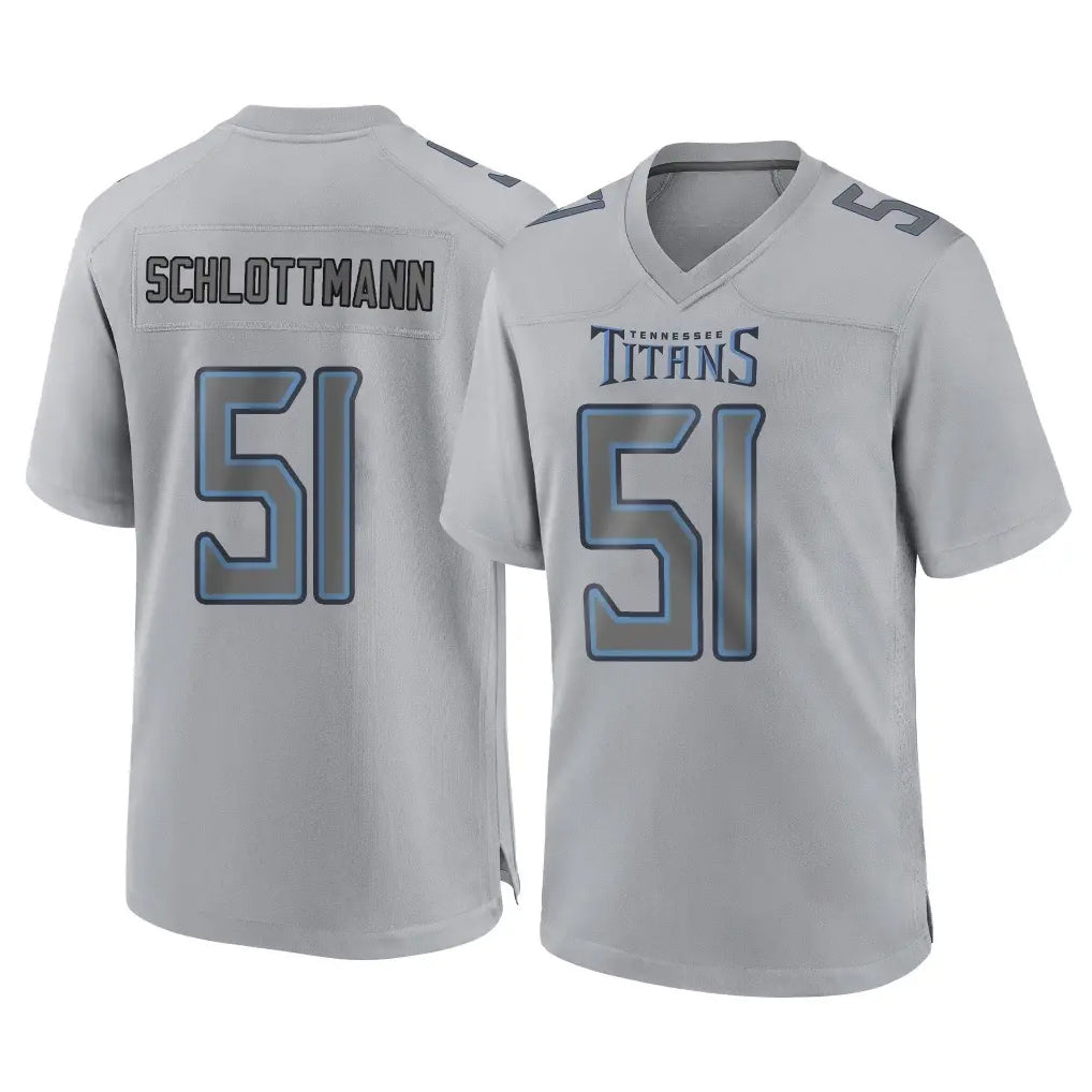 Fenge T.Titans #51 Austin Schlottmann Player Gray Atmosphere Fashion Home Game Stitched Jerseys