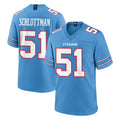 Fenge T.Titans #51 Austin Schlottmann Player Light Blue 2026 Game Home Stitched Jerseys