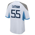 Fenge T.Titans #55 JC Latham Player White Home Game Stitched Jerseys
