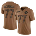 Fenge T.Titans #77 Peter Skoronski Player Brown Limited Salute to Service Home Game Stitched Jerseys