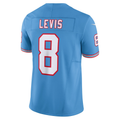 Fenge T.Titans #8 Will Levis Nike Light Blue Alternate Oilers Throwback Vapor F.U.S.E. Limited Stitched Puhic Jersey