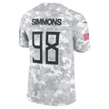 Fenge T.Titans #98 Jeffery Simmons Player Arctic Camo Salute To Service Limited Stitched Jerseys
