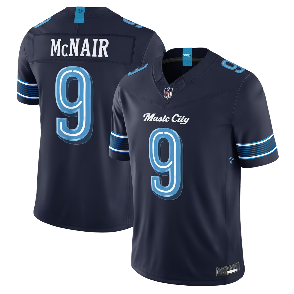 Fenge T.Titans #9 Steve McNair Navy 2026 Rivalries Collection Limited Stitched Jerseys