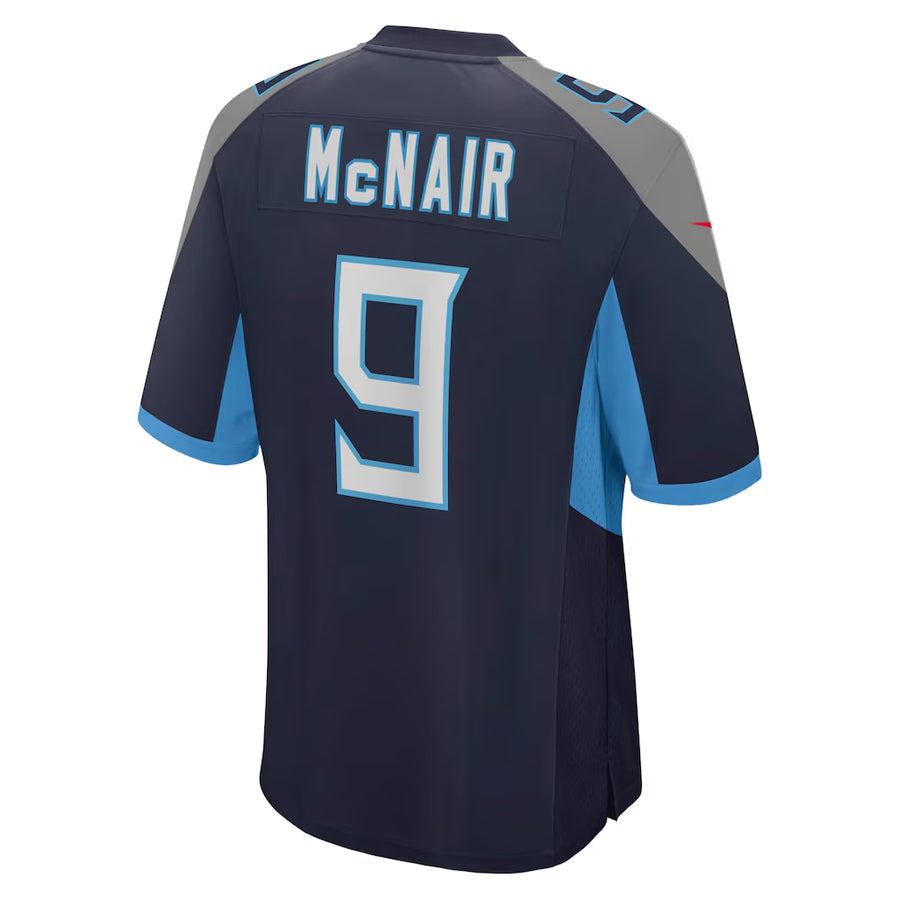Fenge T.Titans #9 Steve McNair Player Navy Home Game Stitched Jerseys