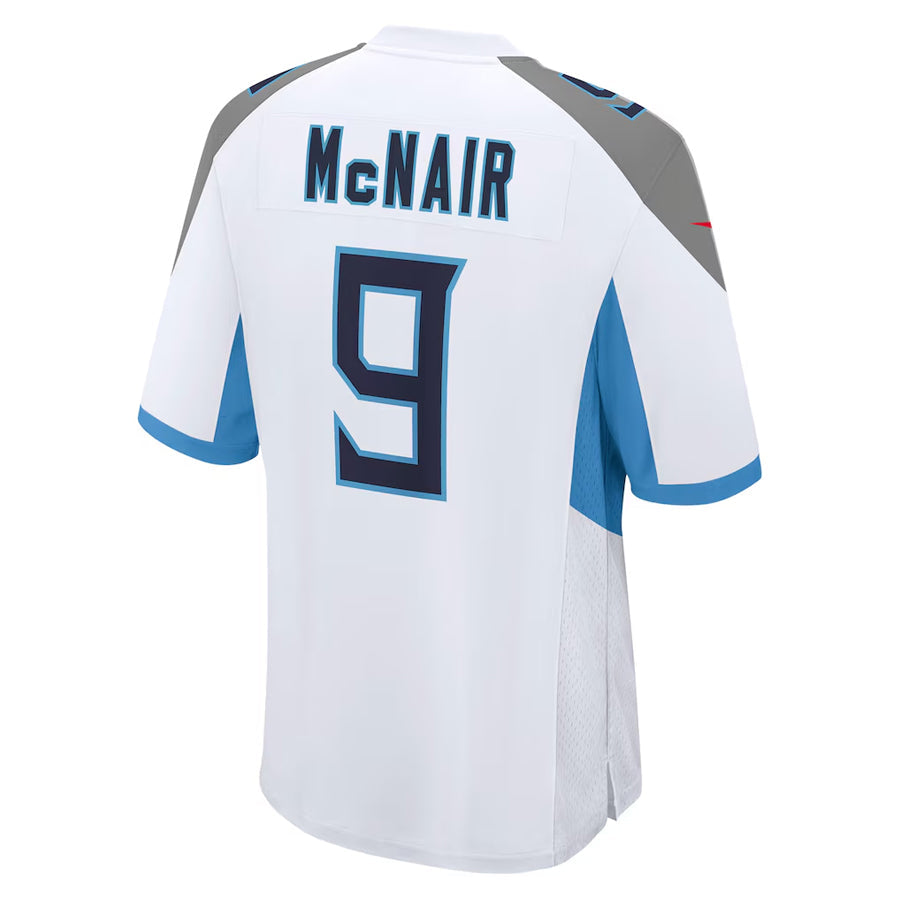 Fenge T.Titans #9 Steve McNair Player White Home Game Stitched Jerseys
