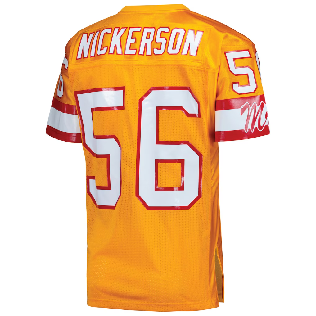 Fenge TB.Buccaneers 1993 #56 Hardy Nickerson Mitchell & Ness Orange Authentic Throwback Retired Player Jersey