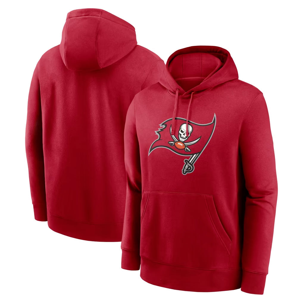 Fenge TB.Buccaneers  Blank Player Red LOGO Pullover Hoodie Home Game Stitched Jerseys