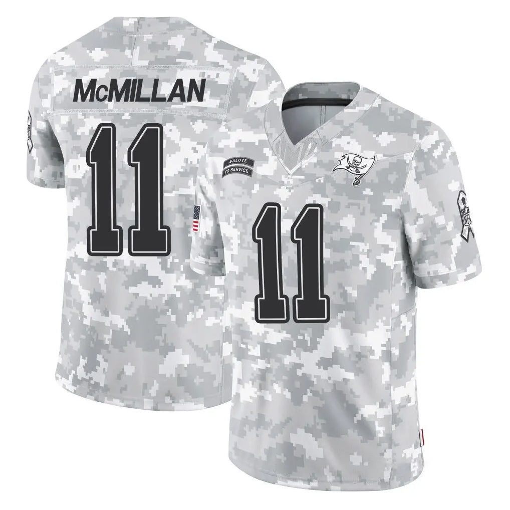 Fenge TB.Buccaneers #11 Jalen McMillan Player Arctic Camo Limited Salute To Service Home Game Stitched Jerseys