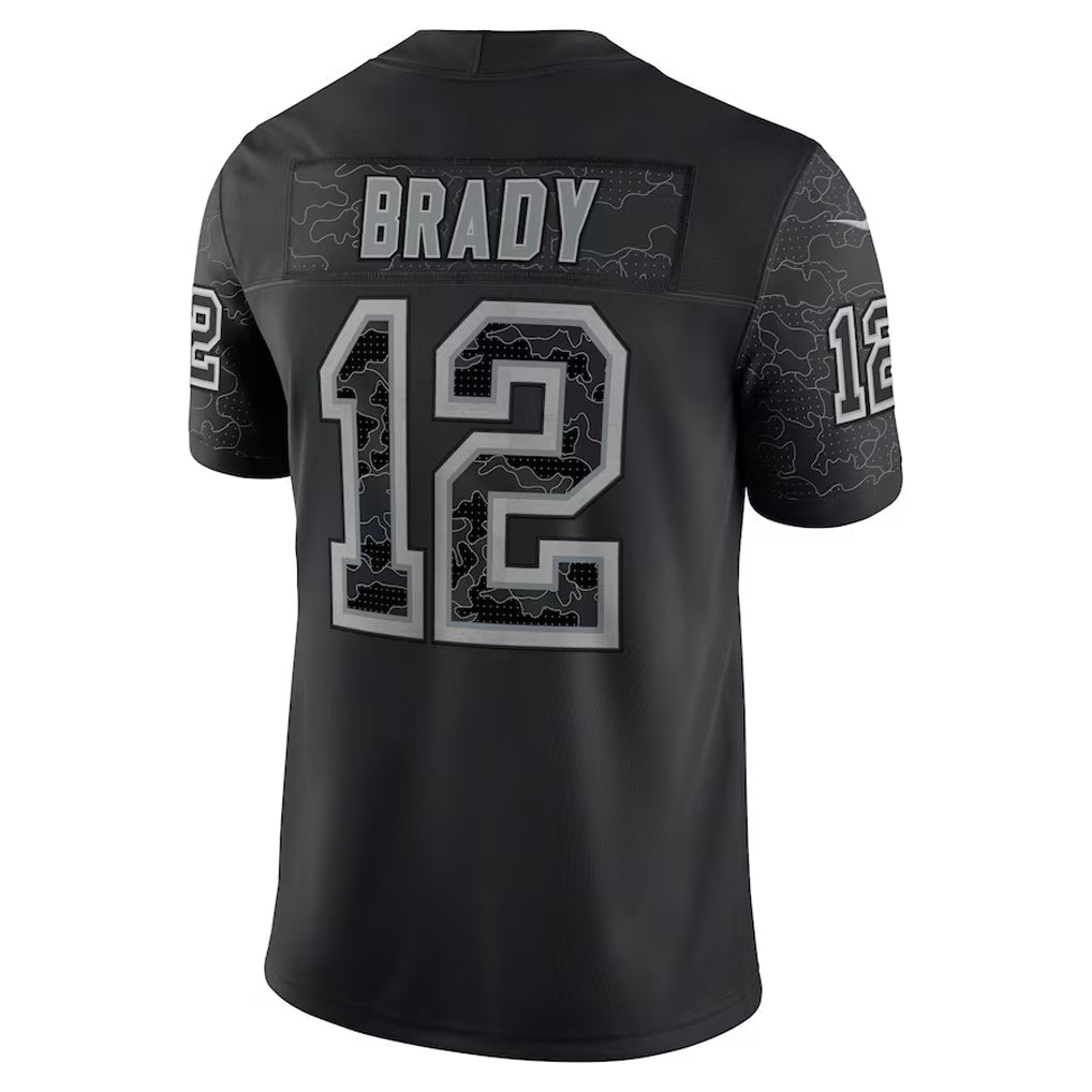 Fenge TB.Buccaneers #12 Tom Brady Player Black RFLCTV Limited Stitched Jerseys