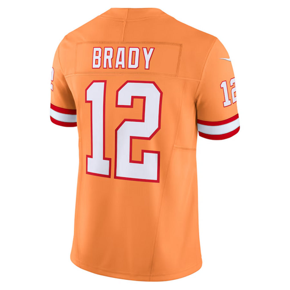 Fenge TB.Buccaneers #12 Tom Brady Player Orange Vapor F.U.S.E. Limited Stitched Jerseys
