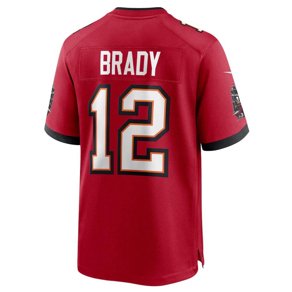 Fenge TB.Buccaneers #12 Tom Brady Player Red Home Game Stitched Jerseys