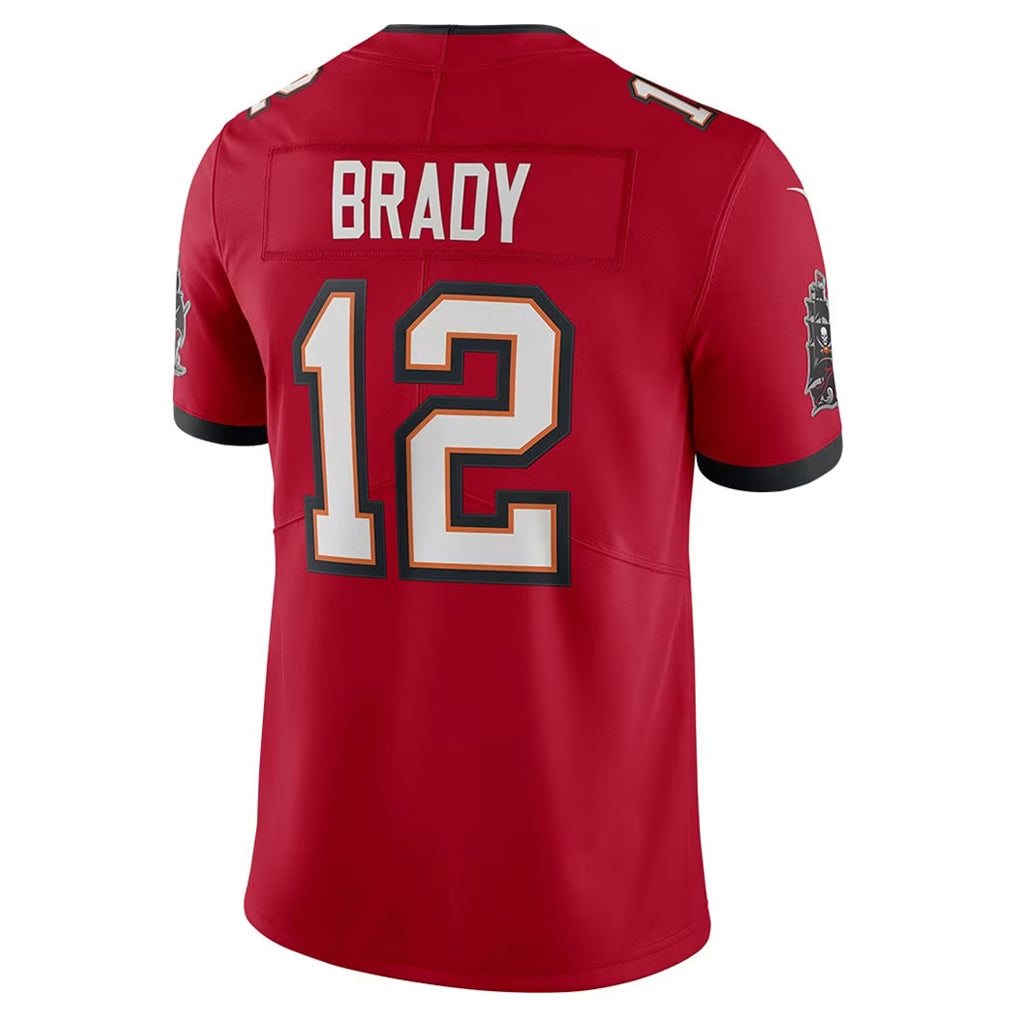 Fenge TB.Buccaneers #12 Tom Brady Player Red Vapor F.U.S.E. Limited Stitched Jerseys