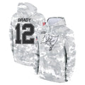 Fenge TB.Buccaneers #12 Tom Brady Player Salute to Service Hoodies Stitched Jerseys