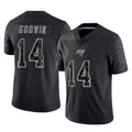 Fenge TB.Buccaneers #14 Chris Godwin Jr. Player Black Reflective Limited Home Game Stitched Jerseys