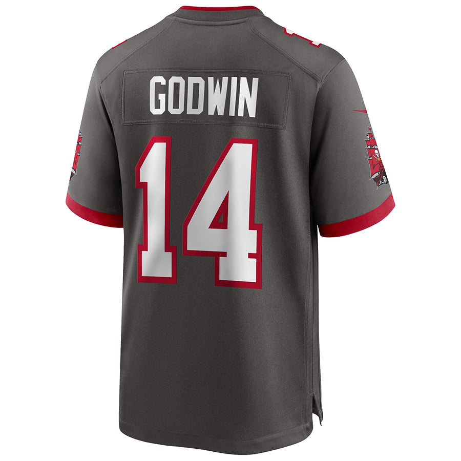 Fenge TB.Buccaneers #14 Chris Godwin Jr. Player Deep Pewter Home Game Stitched Jerseys