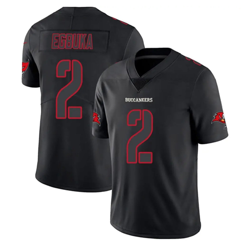 Fenge TB.Buccaneers #2 Emeka Egbuka Player Black Impact Limited Home Game Stitched Jerseys