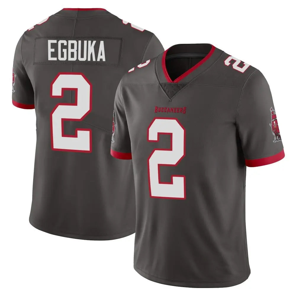 Fenge TB.Buccaneers #2 Emeka Egbuka Player Limited Pewter Alternate Vapor Stitched Jerseys