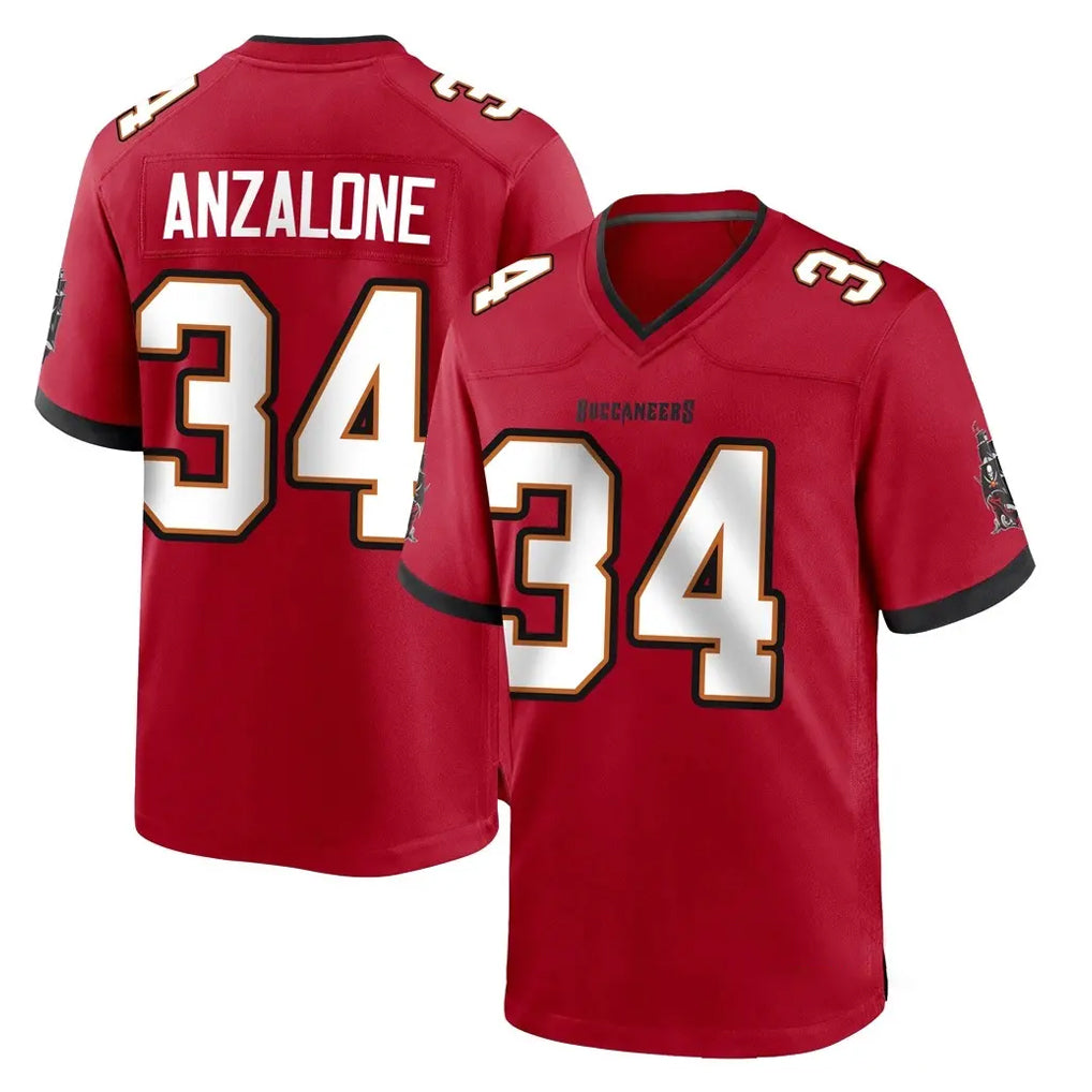 Fenge TB.Buccaneers #34 Alex Anzalone Player Red Home Game Stitched Jerseys