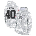 Fenge TB.Buccaneers #40 Mike Alstott Player Arctic Camo Salute to Service Hoodies Stitched Jerseys