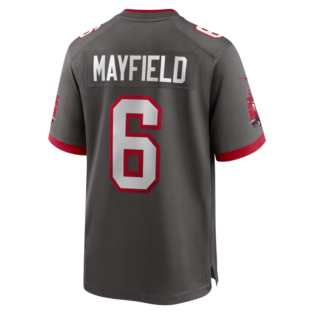 Fenge TB.Buccaneers #6 Baker Mayfield Pewter Alternate Game Player Stitched Jerseys