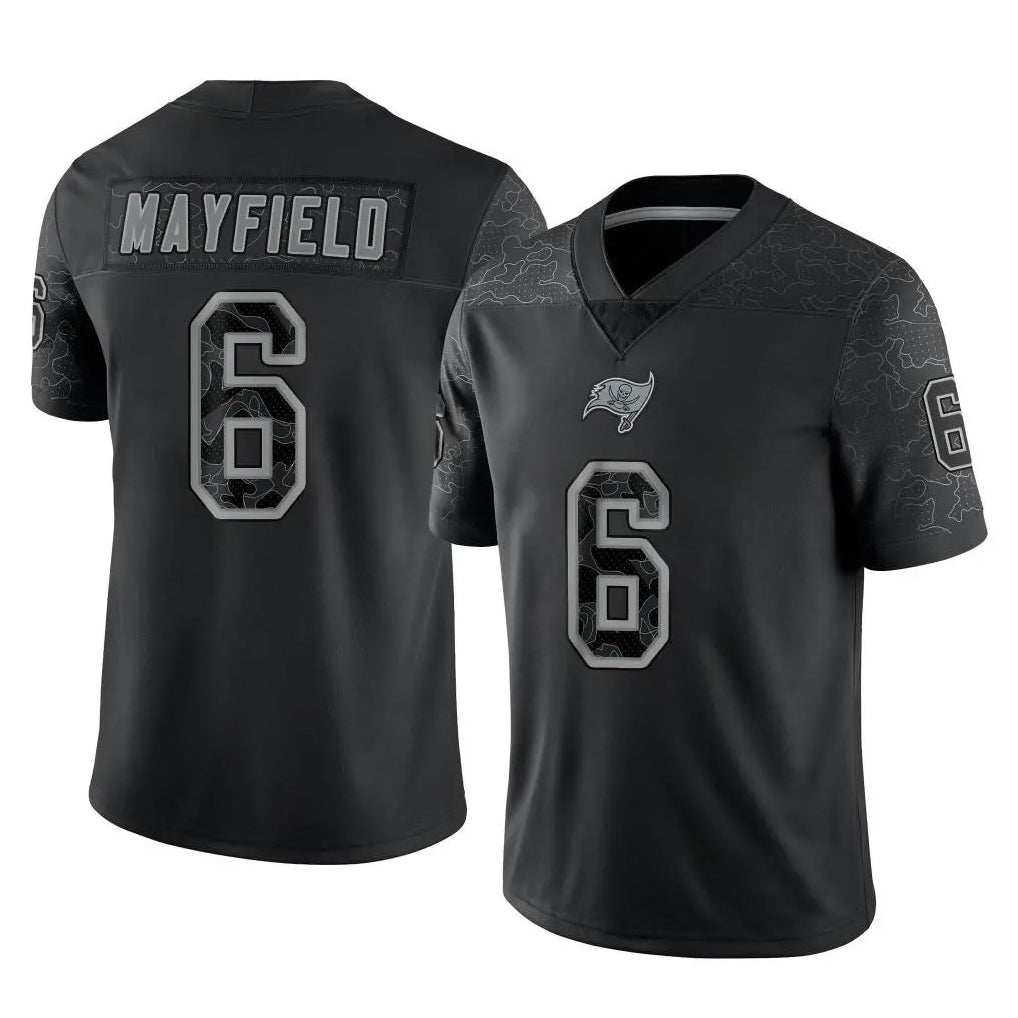 Fenge TB.Buccaneers #6 Baker Mayfield Player Black RFLCTV Limited Stitched Jerseys
