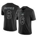 Fenge TB.Buccaneers #6 Baker Mayfield Player Black RFLCTV Limited Stitched Jerseys