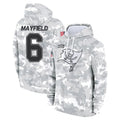 Fenge TB.Buccaneers #6 Baker Mayfield Player Salute to Service Hoodies & T-Shirts Stitched Jerseys