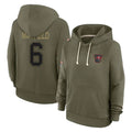 Fenge TB.Buccaneers #6 Baker Mayfield Player Salute to Service Olive Hoodies Stitched Jerseys