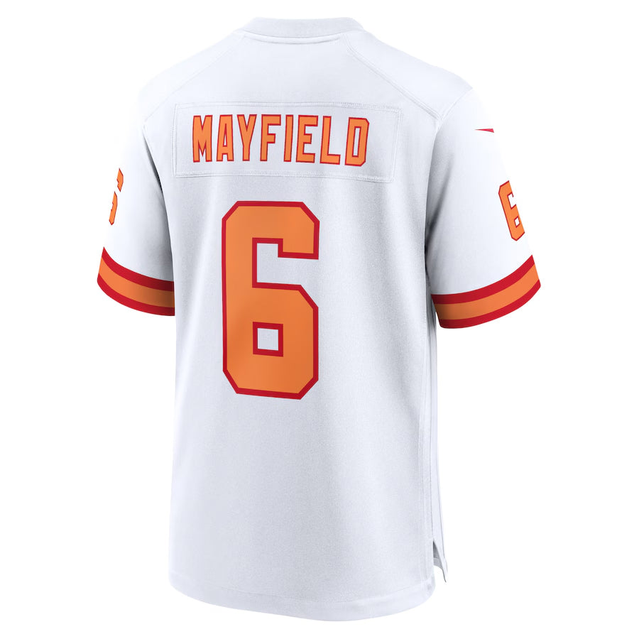 Fenge TB.Buccaneers #6 Baker Mayfield Player White Home Game Stitched Jerseys