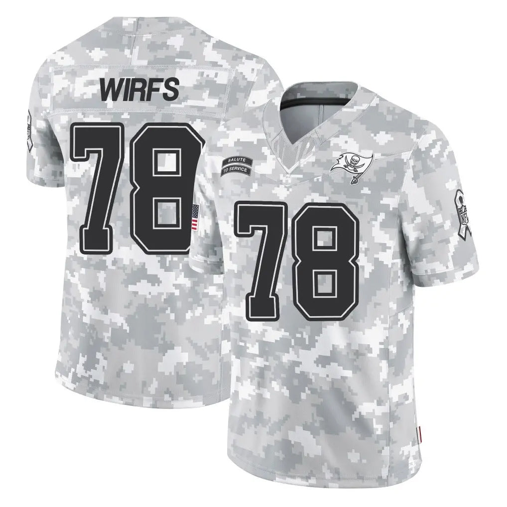 Fenge TB.Buccaneers #78 Tristan Wirfs Player Arctic Camo Limited Salute To Service Home Game Stitched Jerseys