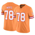 Fenge TB.Buccaneers #78 Tristan Wirfs Player Orange Limited Vapor F.U.S.E. Home Game Stitched Jerseys
