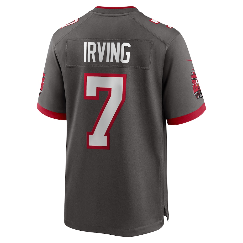 Fenge TB.Buccaneers #7 Bucky Irving Pewter Alternate Game Stitched Jerseys