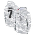 Fenge TB.Buccaneers #7 Bucky Irving Player Arctic Camo Salute to Service Hoodies Stitched Jerseys
