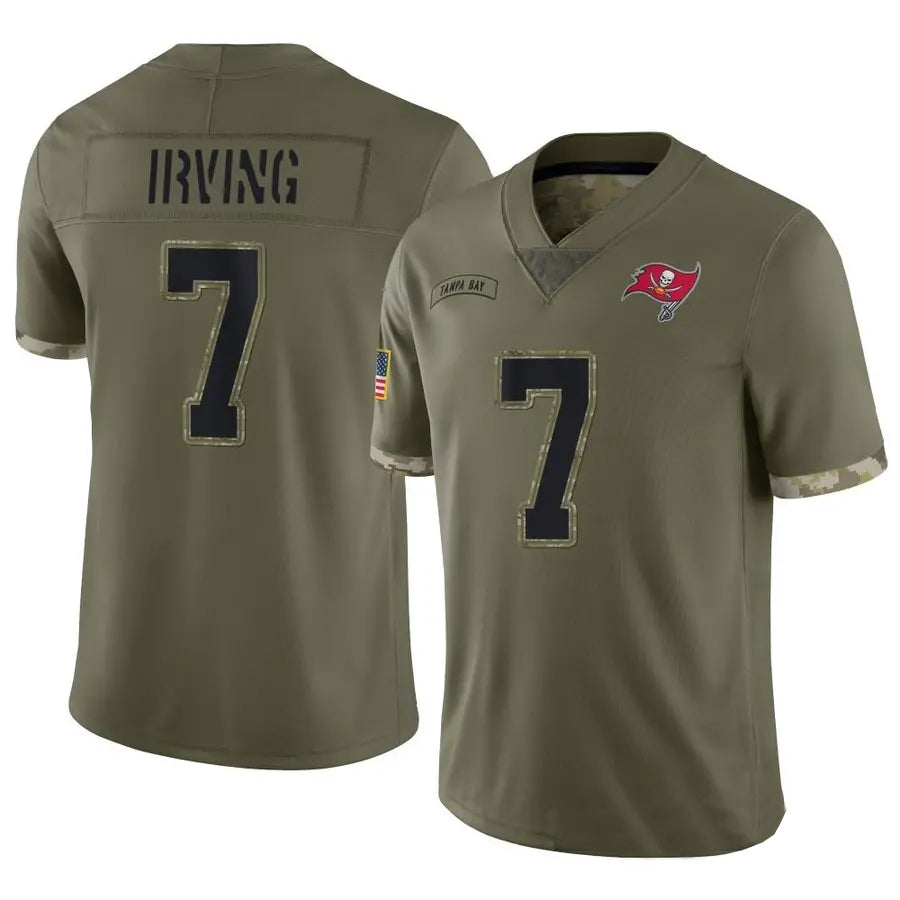 Fenge TB.Buccaneers #7 Bucky Irving Player Limited Olive Salute To Service Stitched Jerseys