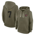 Fenge TB.Buccaneers #7 Bucky Irving Player Olive Salute To Service Hoodies Stitched Jerseys