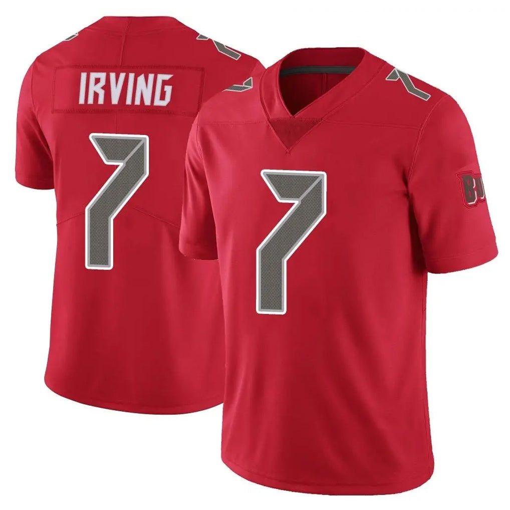 Fenge TB.Buccaneers #7 Bucky Irving Player Red Limited Color Rush Home Game Stitched Jerseys