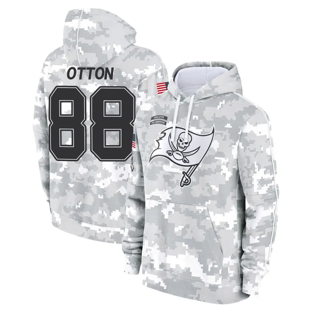 Fenge TB.Buccaneers #88 Cade Otton Player Arctic Camo Limited Salute to Service Pullover Hoodies Game Stitched Jerseys