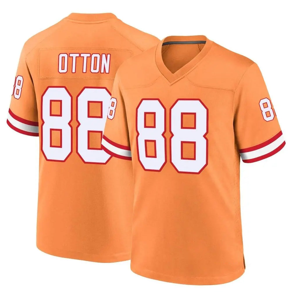 Fenge TB.Buccaneers #88 Cade Otton Player Orange Throwback Home Game Stitched Jerseys