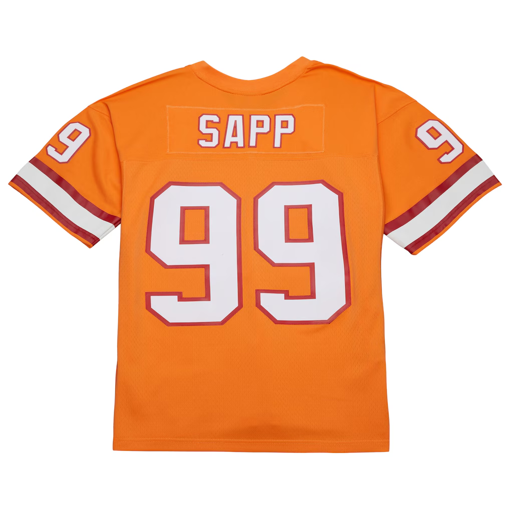 Fenge TB.Buccaneers #99 Warren Sapp Mitchell & Ness Orange 1995 Legacy Replica Jersey Stitched Puhic